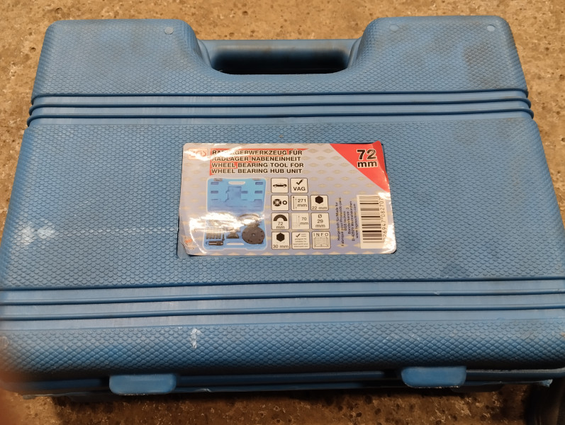 Werkzeugkoffer Radlager Kompaktlager 72mm