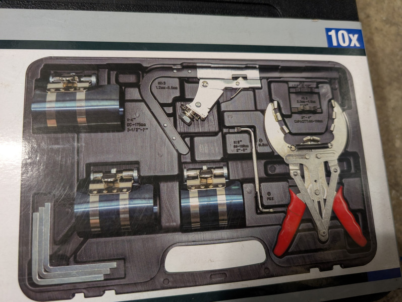 Werkzeugkoffer Kolbenringe Kolbenring Spannband Spanner Kolben