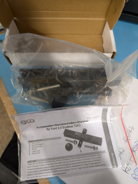 Abzieher Riemenscheibe Ford 2.0 TDCI EcoBlue Kurbelwelle