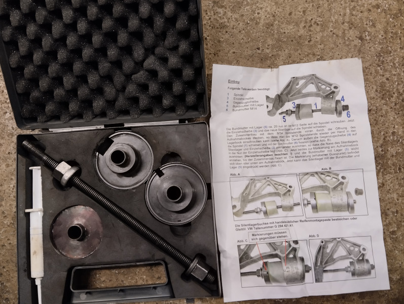 Werkzeugkoffer Silentlager Silent VW Skoda