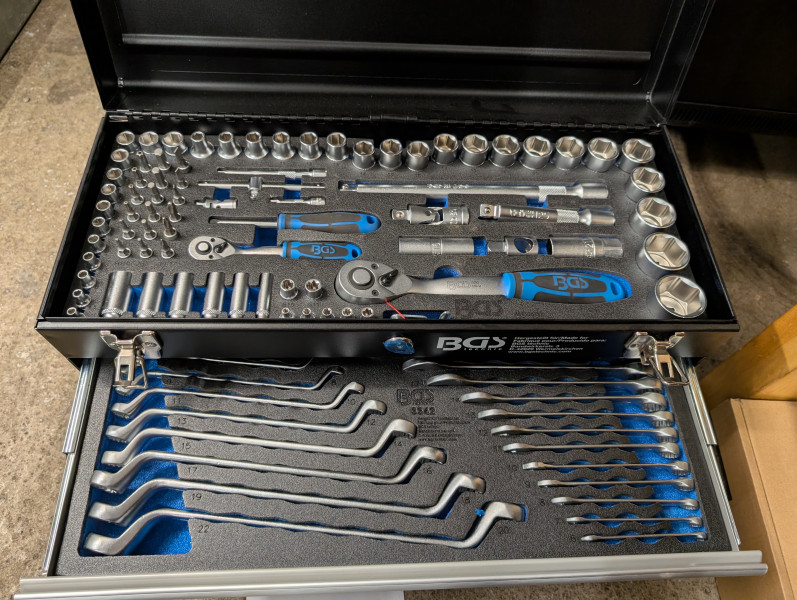 Werkzeugkoffer universal Ratsche Schlüssel BGS