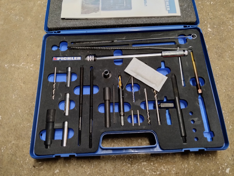 Werkzeugkoffer Glühkerzen ausbohren Pichler M8x1